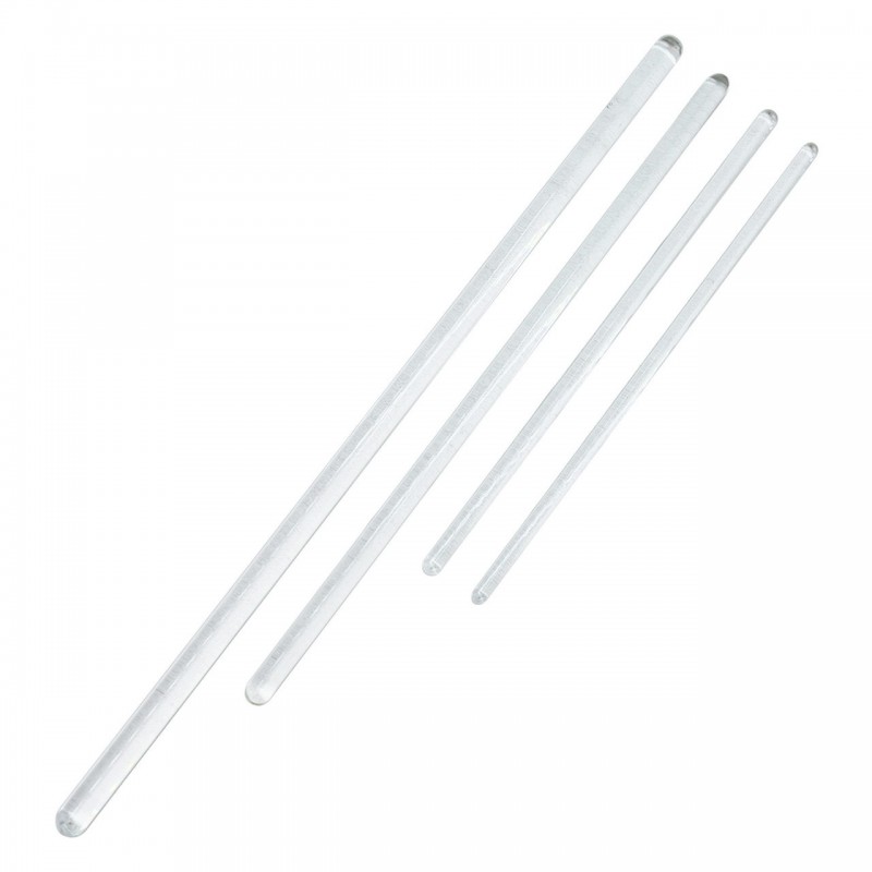 Suji Glass Stirring Rod Ø 7 x 300 mm, Round End SUJI