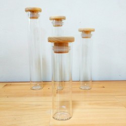 Sample Tube with Wooden Lid Ø 34 x 125 mm