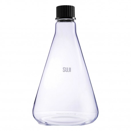 Bottle Conical 1000ml, Screw Cap. GL 32, Black
