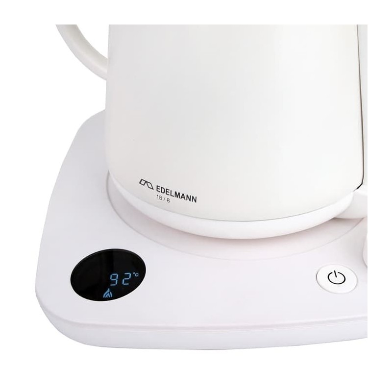 Gooseneck Kettle Electric White 600ml EDELMANN SUJI