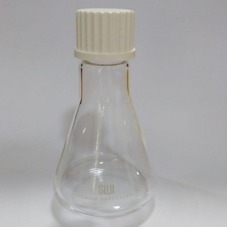 Bottle Conical 100 ml, Screw Cap, GL 25, White
