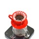 Suji Wave Dripper 155 Red Solid, White Paper Filter Wave
