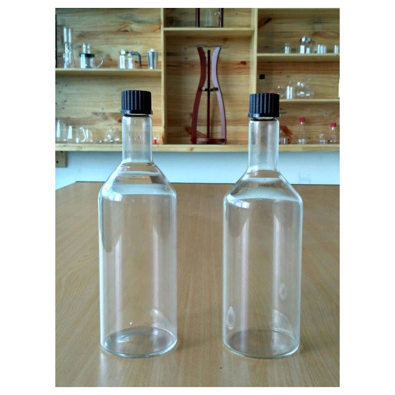 Bottle 750 ml, Screw Cap, GL 25, Black SUJI