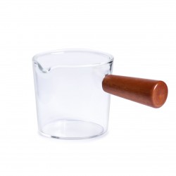 Mini Glass Pan 45 ml, Wooden Handle