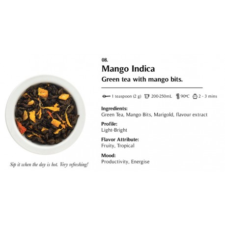 Mango Indica Pouch 6 gr, Oza Tea, Green Tea